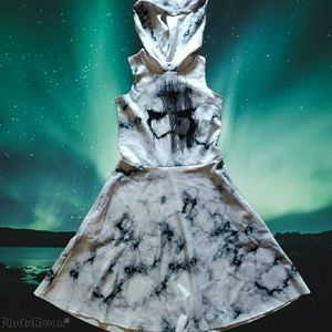 Disney Star Wars Marble Stormtrooper Hooded Dress - Juniors